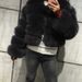 K Fur Coat With Fox Fur Imitation; Short Women's Coat With Long Sleeves No Accessories Made Of Artificial Fur._ecoleips.com