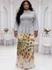 Women's Clothing Printed Two Piece Set Plus Size Loose Fashion New Pleated Skirt_ecoleips.com
