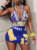 Women's Halter Neck Dress – V-Back Bodycon Midi Dress With Low Back (Pure Desire Style)_ecoleips.com
