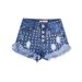 European And American Street Style Personalized Fashion Shorts, Trendy Women's Studded Denim Hot Pants 0.5KG_ecoleips.com