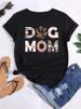 European And American Cross-border Foreign Trade Women's Clothing, Fun Letter Print Round-neck Short-sleeve T-shirt Top_ecoleips.com