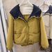 girl European Style Plaid Patchwork Hooded Jacket For Women 2025 Autumn Winter New Loose Warm Padded Cotton Coat Top_ecoleips.com