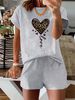 Women’s 2 Piece Outfit Set – Oversized Graphic T-Shirt And Biker Shorts Matching Set, Casual Summer Lounge Tracksuit For Daily Wear-332_ecoleips.com