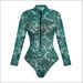 Women's Clothing Women's Style Long Sleeved One Piece Swimsuit SPF Sun Protection Long Pants Krupniki Swimwear Modest Coverage, Beach & Pool Ready_ecoleips.com