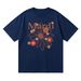 Mardi Mercredi Women's Summer Top. Feel The Breeze, Show Your Style. Signature Daisy Graphic, Soft Pure Cotton, Loose Fit, Mix & Match Easily_ecoleips.com