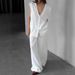 Summer New Cross-Border Comfortable Breathable Cotton Vest Long Pants Pajama Set European And American Wholesale_ecoleips.com