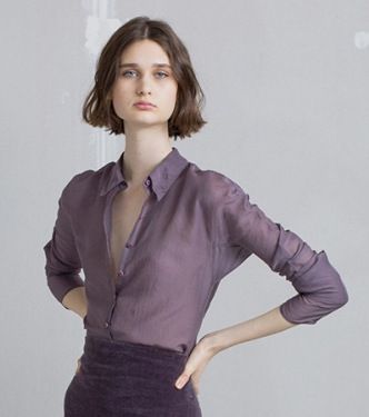 Spanish Niche Spring And Autumn Women's Fashion Set Long Sleeve Shirt High Waist Slim Velvet Skirt_ecoleips.com