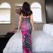 Women's Sexy Leopard Print Dress European American Style round Neck Backless Slim Fit Bodycon Summer Fashion Casual Dress_ecoleips.com