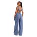 Women's Clothing Fashion Casual Sexy Overalls Jumpsuit Wide Leg Pants American Platform_ecoleips.com