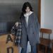 Large Size Woolen Jacket 2025 Autumn And Winter New Thin Loose Fashion Woolen Jacket Women's Rabbit Fur Others_ecoleips.com