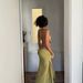 Bohemian Off-Shoulder Beaded Crop Top Maxi Dress With Drawstring Waist, Tropical Vacation Beach Dress For Women_ecoleips.com