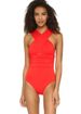 Bikini Popular Sexy Deep V Cross One-piece Swimsuit Swimwear Swimsuit_ecoleips.com
