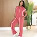 Women's Trendy Two-Piece Hoodie & Jogger Set – Oversized Fit With Striped Design, Casual Athleisure Outfit_ecoleips.com