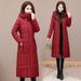 Plus Size Winter Coat For Women – Long Hooded Padded Jacket, Slim Fit (4 Colors, XL-5XL)_ecoleips.com