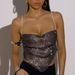 Women's Clothing Girl Rhinestone Fishnet Small Sling Nightclub Sexy Cool Top Female Diamond Chain Small Vest_ecoleips.com