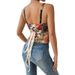 Women's Retro Floral Slim Fit Camisole French Vest Bustier Sexy Fishbone Bra European Top For Spring/Autumn Summer_ecoleips.com