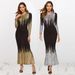 2023 New European And American Style Gold-Printed Slim-Fit Long-Sleeve, Autumn/Winter Evening Gown, Mermaid_ecoleips.com