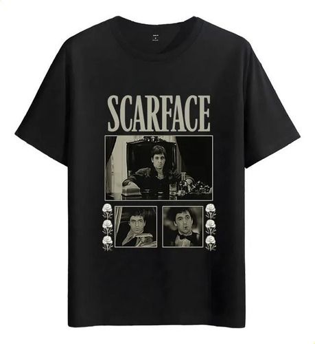 Women's T-Shirts Tshirt Muscle Freaks Scarface Al Pacino Style T-shirt_ecoleips.com
