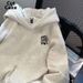 Men's Chinese Style Printed Hooded Sweatshirt Autumn/Winter Thickened Fleece Lined Loose Fit Versatile Outerwear for Couple_ecoleips.com