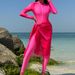 Women's Clothing Middle East Style Long Sleeve Women's Swimsuit Beachwear Sunscreen Body Concealing Three Piece Set For Swimming And Water Sports_ecoleips.com