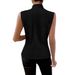 Women's Buttoned Waistcoat Vest – Slim Fit V-Neck Blazer For Office & Casual (White/Khaki/Black/Grey/Pink/Peach, Sizes S-Xxl)_ecoleips.com