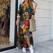 Women's Plus Size Floral Print Cotton Linen Button Front Maxi Shirt Dress – Casual Summer Gown 2026_ecoleips.com