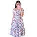 2025 Spr Summer New Cross-Border European And American Dress Artistic French Fresh Print Fashion Women's_ecoleips.com
