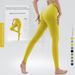 Women's Clothing Yoga Pants High Waist Hip Lifting T-Line Fitness Pants Antibacterial Naked Peach Sports Tights_ecoleips.com