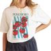 European And American Cross-border Foreign Trade Clothing, Tomato Pattern Round-neck Printed Women's Short-sleeve_ecoleips.com