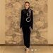 New Black Rhinestone Long Sleeve Bandage Elegant Party Toast Casual Evening Dress For Women_ecoleips.com