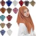 Muslim Accessories"Elegant Diamond-Embellished Chiffon Square Scarf – Lightweight & Versatile Headscarf For Women"_ecoleips.com