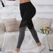 Women's Clothing Women's High-Waisted Two-Tone Leggings Autumn European And American Style Hot Selling Four Way Stretch Yoga And Sports Suitable_ecoleips.com