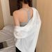 U-neck Cross-back Tank With Chest Pads, Women's Trendy 2025 Summer New Style, Y-shaped Integrated Bra Top_ecoleips.com