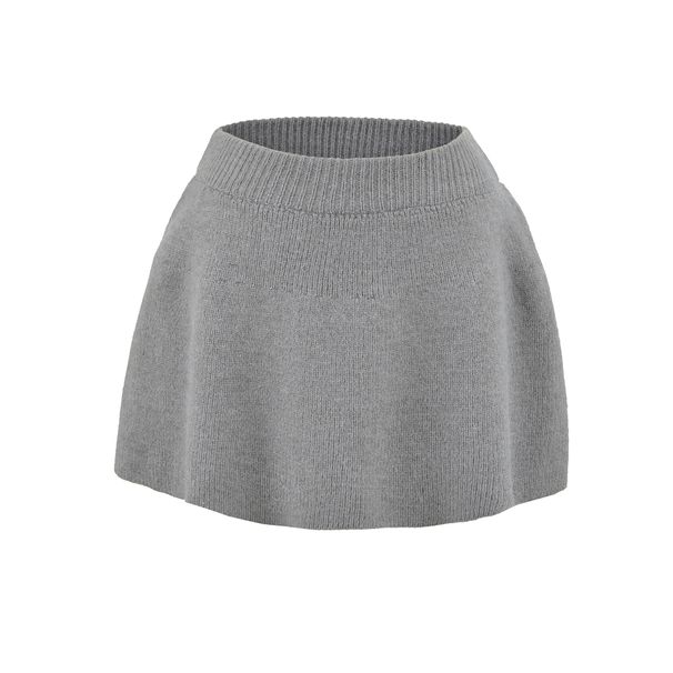 Women’s Hooded Cardigan & High-Waisted Skirt Set – Relaxed Fit Knit Sweater & A-Line Midi Skirt, Autumn Casual Outfit (Black, White, Khaki, Grey)_ecoleips.com