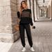 Leopard Print Two-Piece Set – Long Sleeve Top & High-Waisted Pants | Winter-Ready Polyester Outfit For Women_ecoleips.com