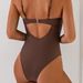 Women's Push-Up One-Piece Swimsuit – Shimmer Nylon With Underwire & Tummy Control (S-XL) – Sexy Backless Bathing Suit For Small Bust_ecoleips.com