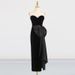 Sexy Tube Top Dress - Black Elegant Irregular Sleeveless Dress For Women | European & American Style_ecoleips.com
