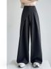 K High End Two-piece Suit With Wide Legs, Women's High Waist Design, Temperament, Straight Leg Casual Suit, Floor Pants_ecoleips.com