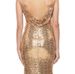 Women's popular nightclub evening dress gold sequin slim fit U-shaped sexy backless suspender long dress_ecoleips.com