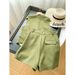 Women's Clothing Sleeveless V-neck Sleeveless Button Suit Short Vest Shorts Suit _ecoleips.com
