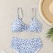 Women's Clothing Fashionable Floral Print Three Piece Bikini Set For Women All Over Print For Formal & Casual For Women_ecoleips.com