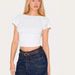 Women's Slim Fit Short Sleeve Top American Retro Style Flat Neck Sexy New Summer Fashion Cross Border Foreign Trade_ecoleips.com