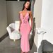 European And American Style Cross-Border Women's Fashion 2024 Summer New Sexy Hot Girl Tight Slim Solid Color Halter_ecoleips.com