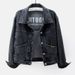 Retro Denim Jacket Women's Autumn New Short Style Loose Design Embroidery Casual Versatile Jacket Top_ecoleips.com