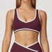 Women's Wide Strap Sports Bra Shockproof Contrast Color One Piece Yoga Fitness Wear_ecoleips.com