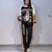 Retro plus Size Tracksuit Set for Women Contrast-Color Long Sleeve Hoodie And Pants with Rhinestone Details Vintage Streetwear XL-XXL_ecoleips.com
