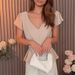 AD242 Spring/Summer New Style Skin-Friendly Comfortable Versatile Belted V-Neck Fashionable Design Elegant_ecoleips.com