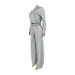 Women's Clothing Women's Casual Loose Two Piece Set Style Rope Tie Up Hooded Top Wide Leg Trousers For Formal & Casual_ecoleips.com