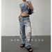 Women's Clothing High Street Hip Hop Ripped Old Retro High Street Jeans_ecoleips.com