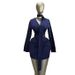 Women's African-Inspired Striped Wrap V-Neck Midi Dress Belted Elegant Shirt Dress for Spring And Summer_ecoleips.com